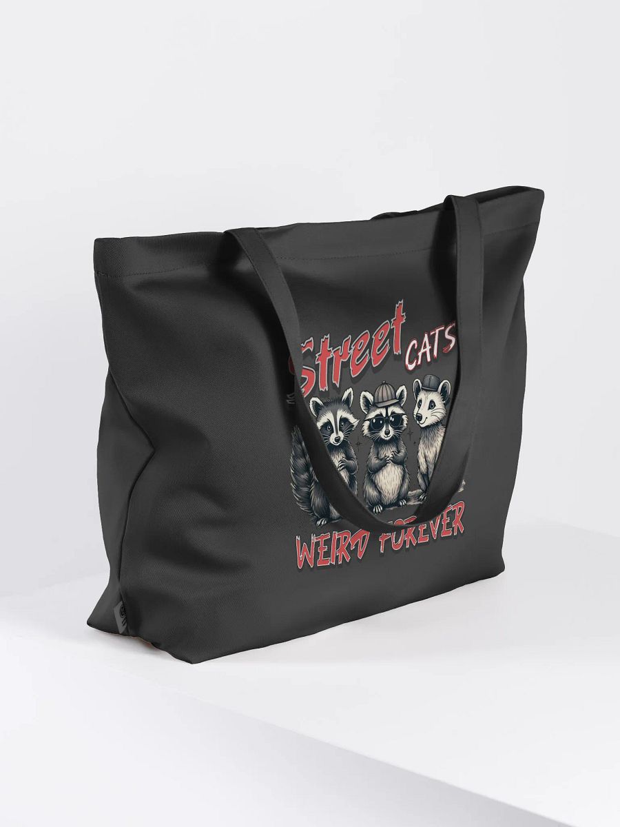 Street Cats Weird Forever Raccoon Tote Bag product image (1)