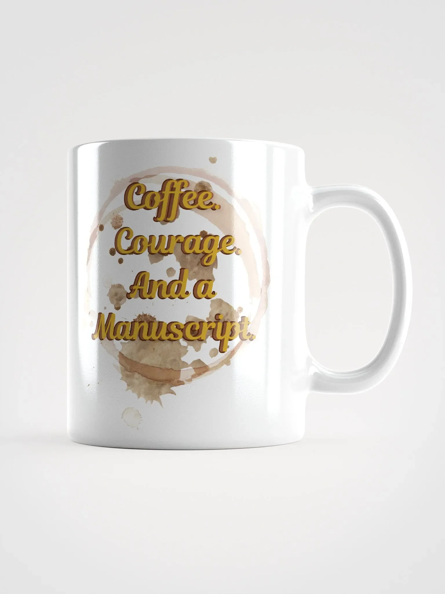 Coffee. Courage. And a Manuscript - Inspirational Writer’s Coffee Mug for Authors and Creatives product image (1)