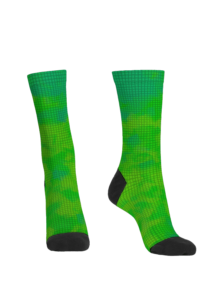 Green Grid EcoChic Artistry Crew Socks product image (2)