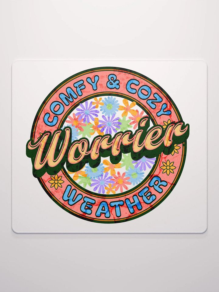 Worrier Comfy And Cozy Weather Floral Gaming Mouse Pad product image (2)