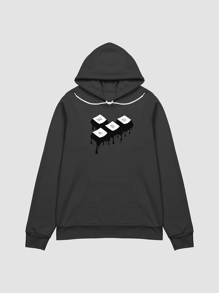 Men Hoodie Soft - WASD B&W Drip Keys product image (1)