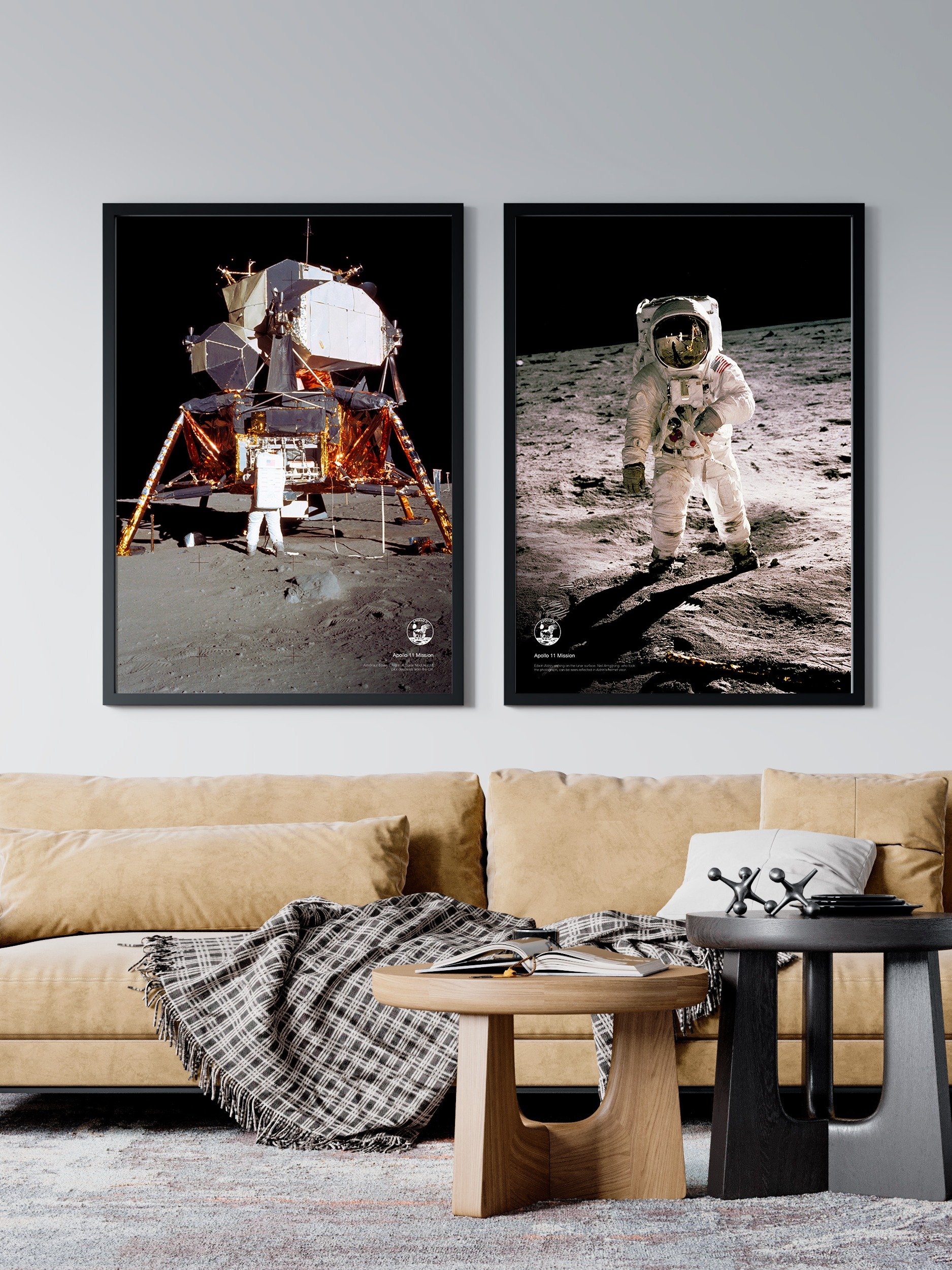 NASA Apollo 11: Edwin Aldrin and Lunar Module, 1969 — space poster, space art, photo poster, NASA print, space wall decor product image (2)