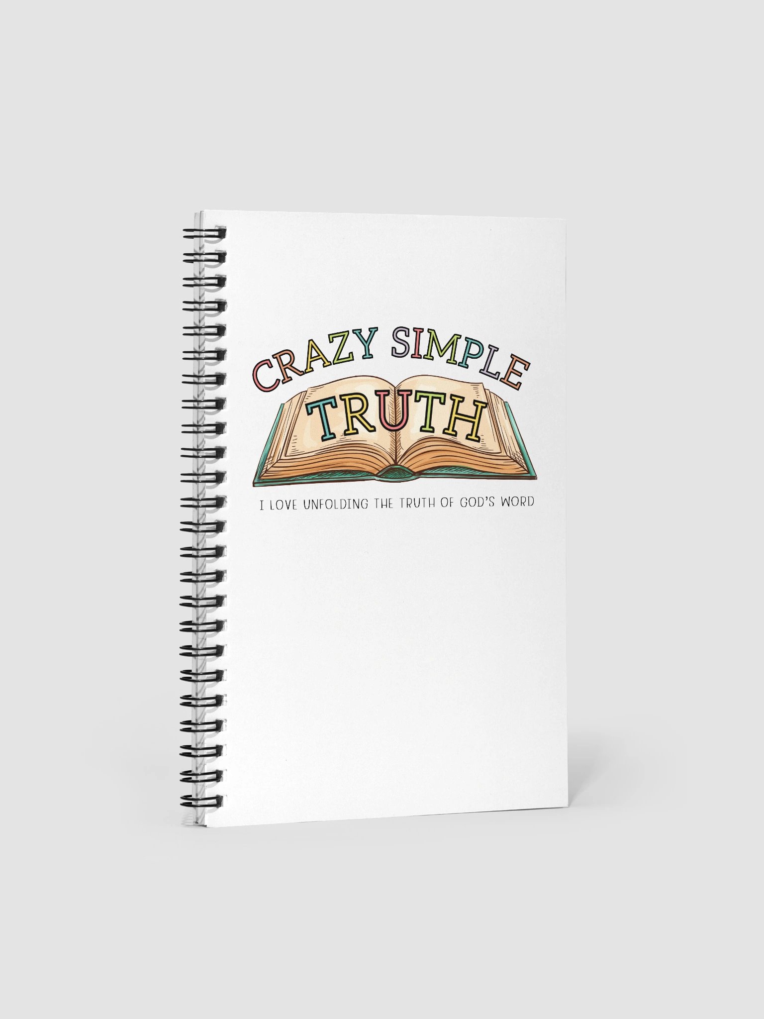 Unfolding Truth Spiral Dot Grid Notebook product image (1)