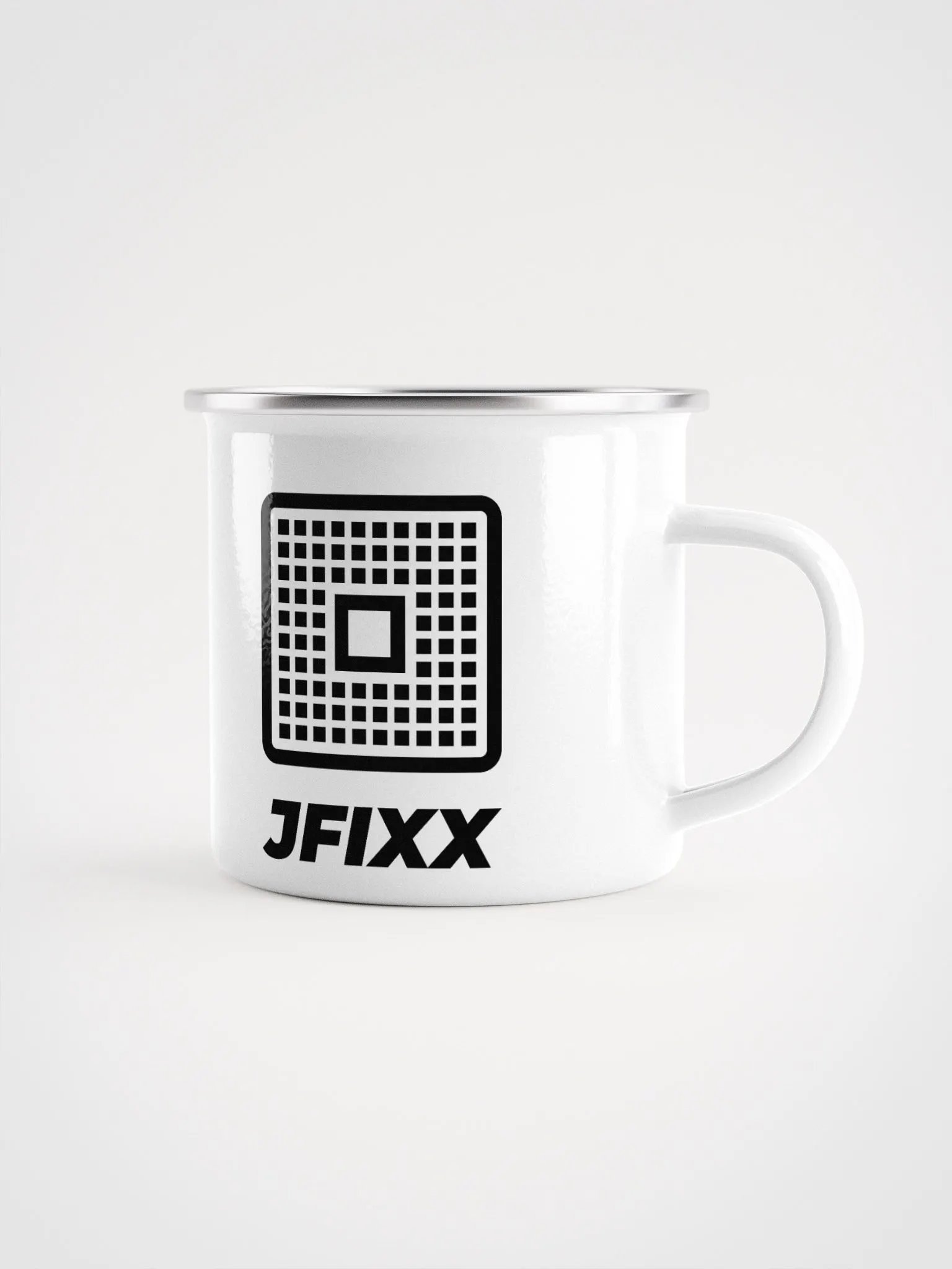 JFIXX White Enamel Mug product image (3)