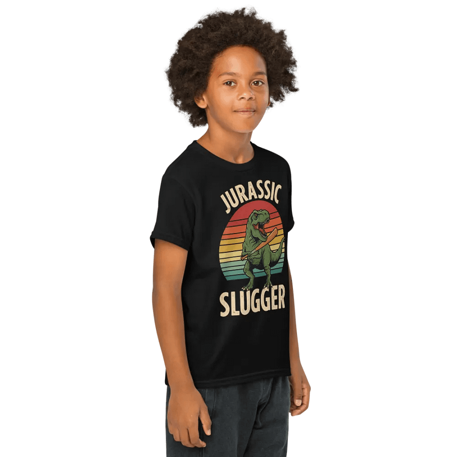 Jurassic Slugger Dino Youth Sports Tee product image (44)