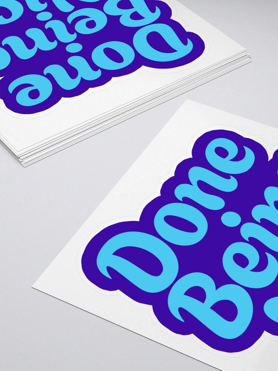 Bold 'Done Being Nice' Sticker product image (11)