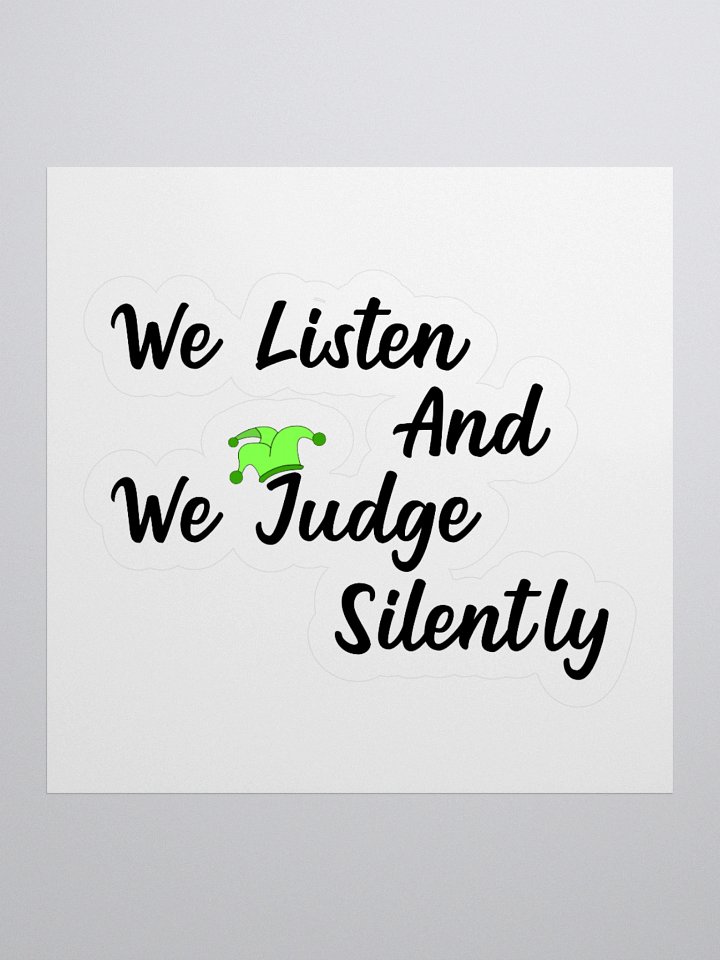 Judge Silently Sticker product image (1)
