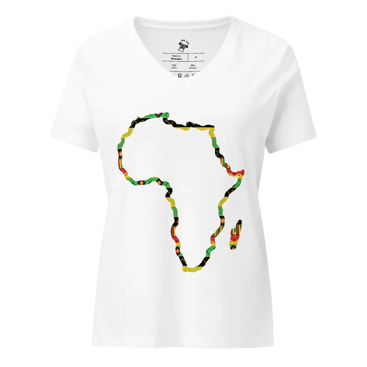 Uhuru - Women's White Africa Map Outline Tee product image (1)