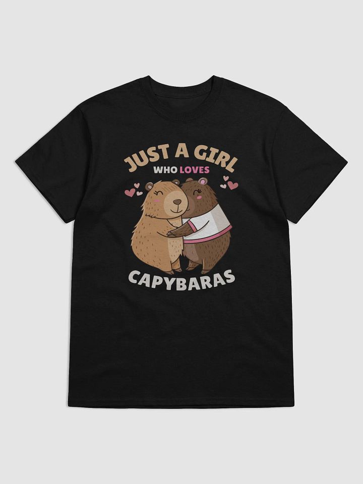 Just A Girl Who Loves Capybaras Cute Capybara Lover T-Shirt Adorable Animal Gift Tee product image (1)