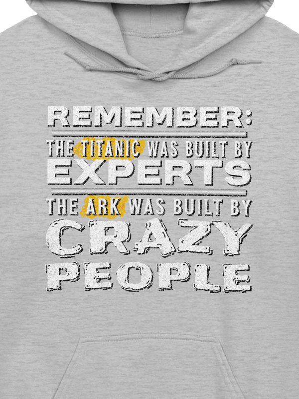 The Ark Was Built By Crazy People Hoodie product image (2)