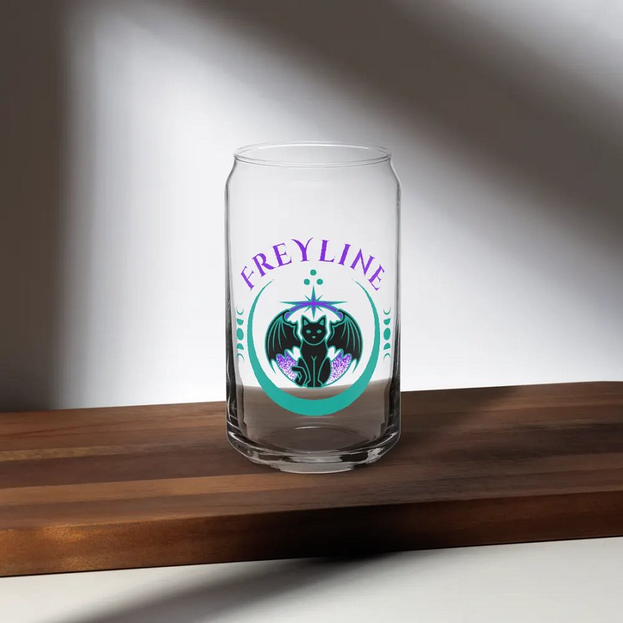 Celestial Familiar Moon Phases Can-Shaped Glass product image (5)