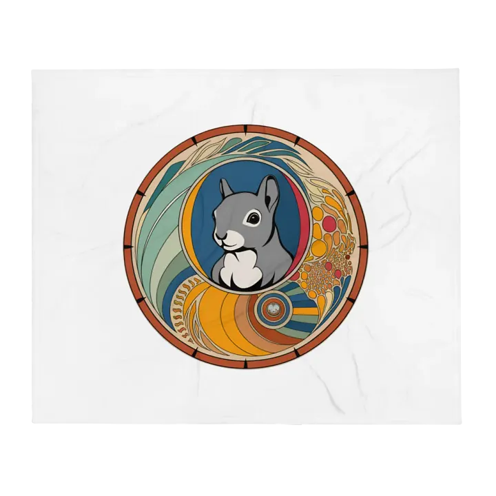 Ultra soft and plushy blanket: Pooky Art, boho X Art Nouveau X Illustration X avant garde product image (1)