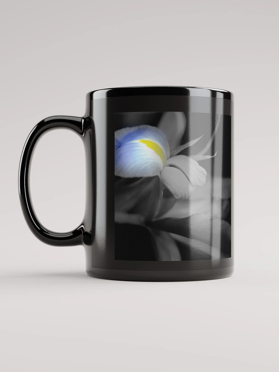 Black and White Iris Black Coffee Mug product image (11)