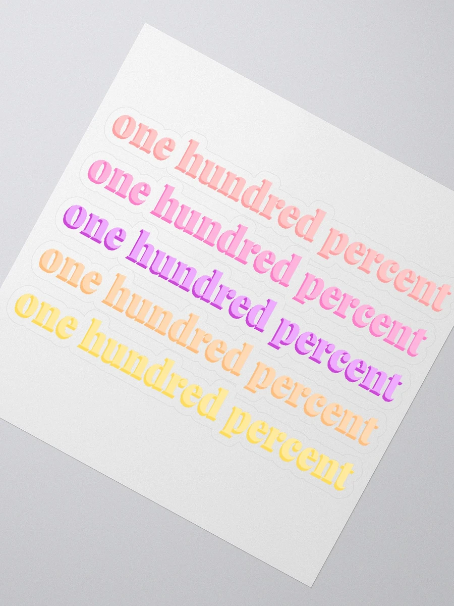 One Hundred Percent Sticker - Multi product image (2)