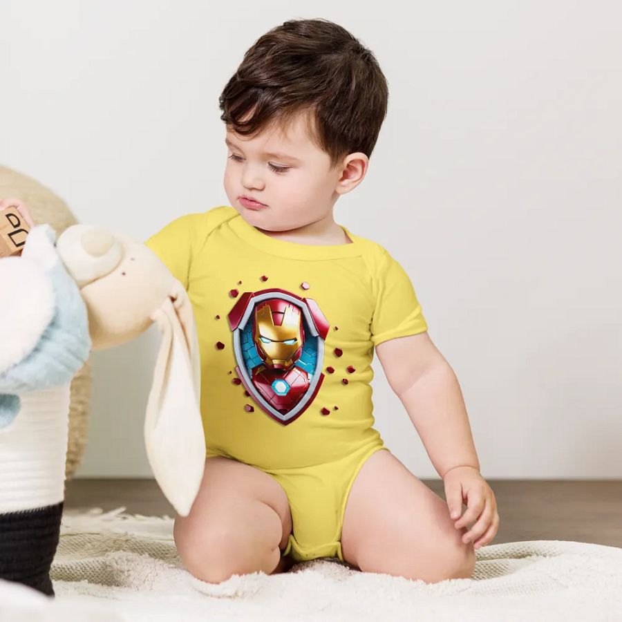 Kids Ironman Baby Short Sleeve One Piece product image (1)