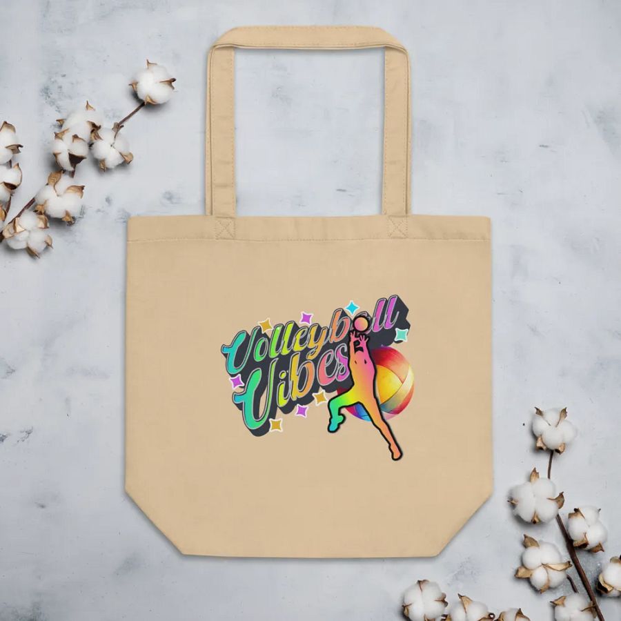 Volleyball Vibes Male Eco Tote product image (3)