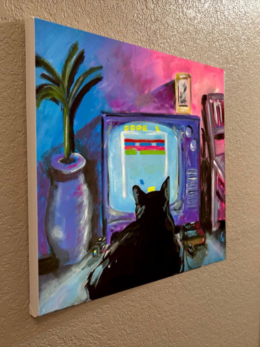Canvas Print Gamer Cat Atari Daze product image (5)