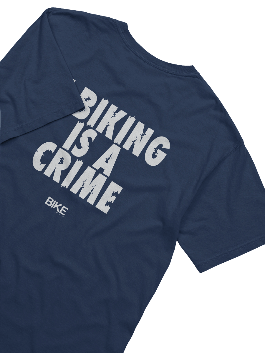 E-Biking Is A Crime Shirt (White Logo) product image (26)