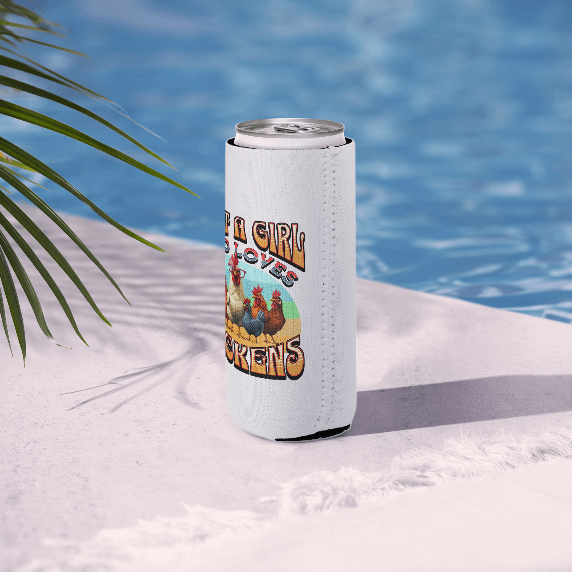 Just A Girl Who Loves Chickens Rule Can Cooler product image (6)