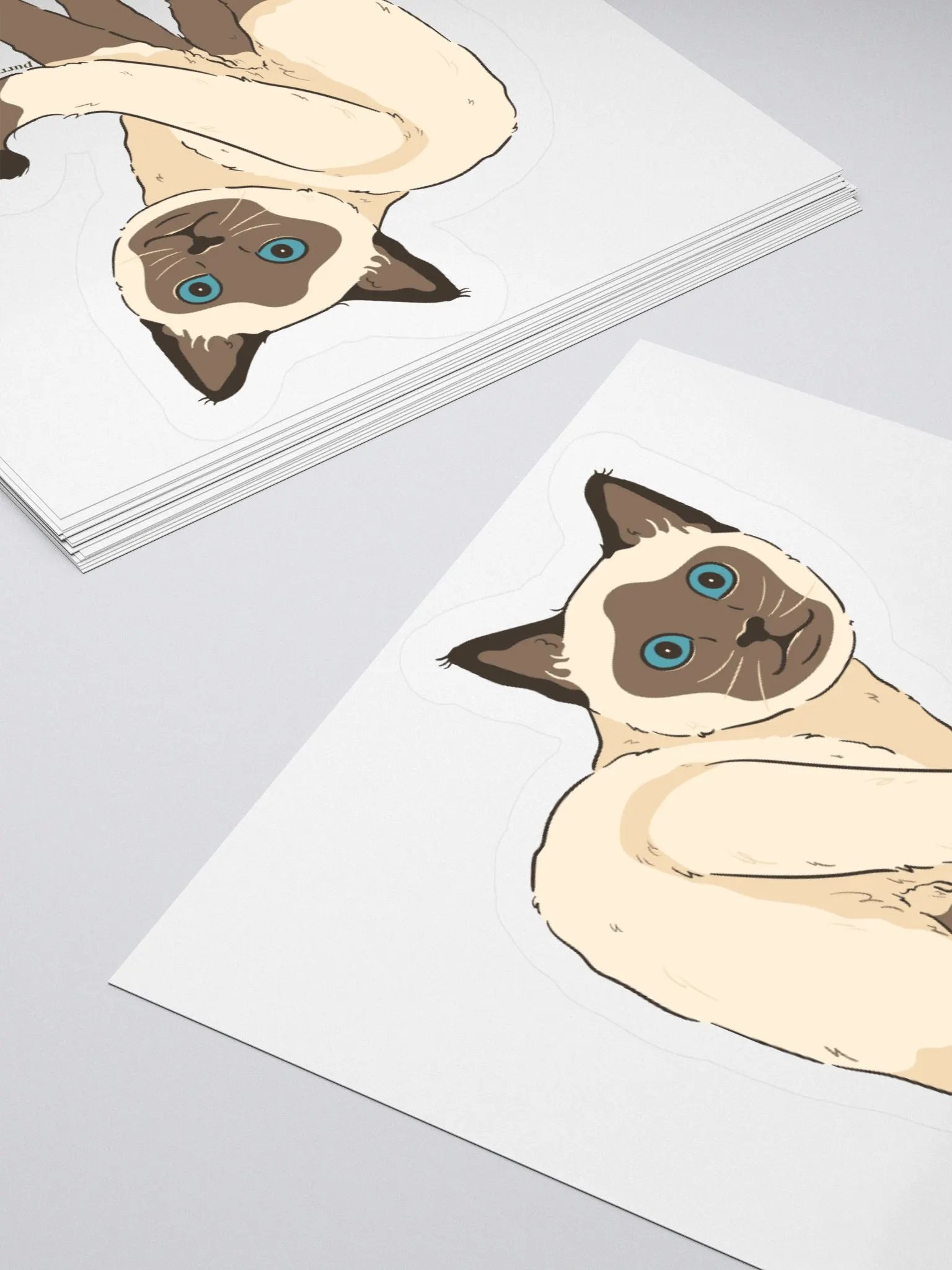 Siamese Cat Kiss Cut Stickers product image (4)