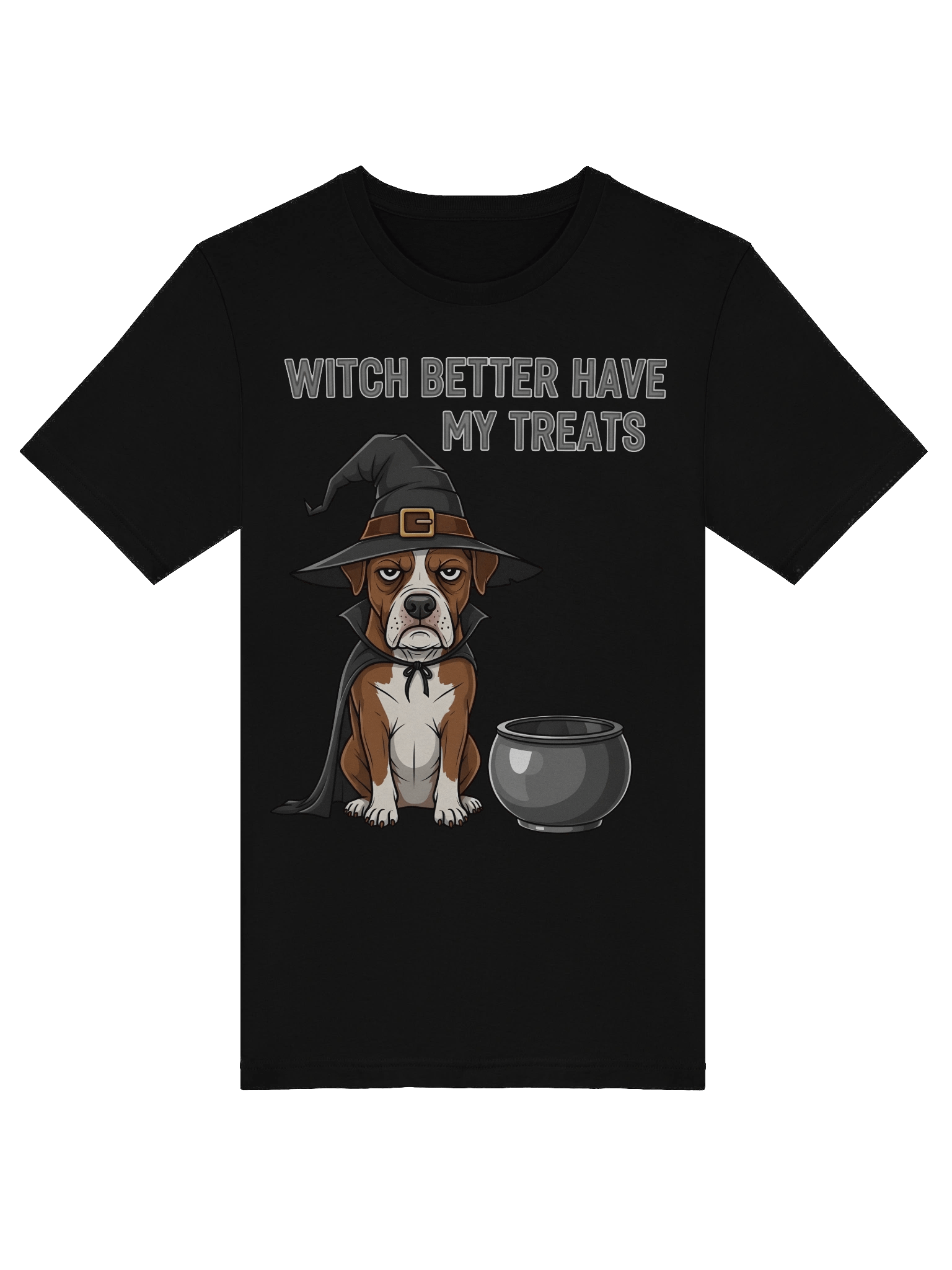 Witchy Treats Cartoon Dog T-Shirt product image (5)