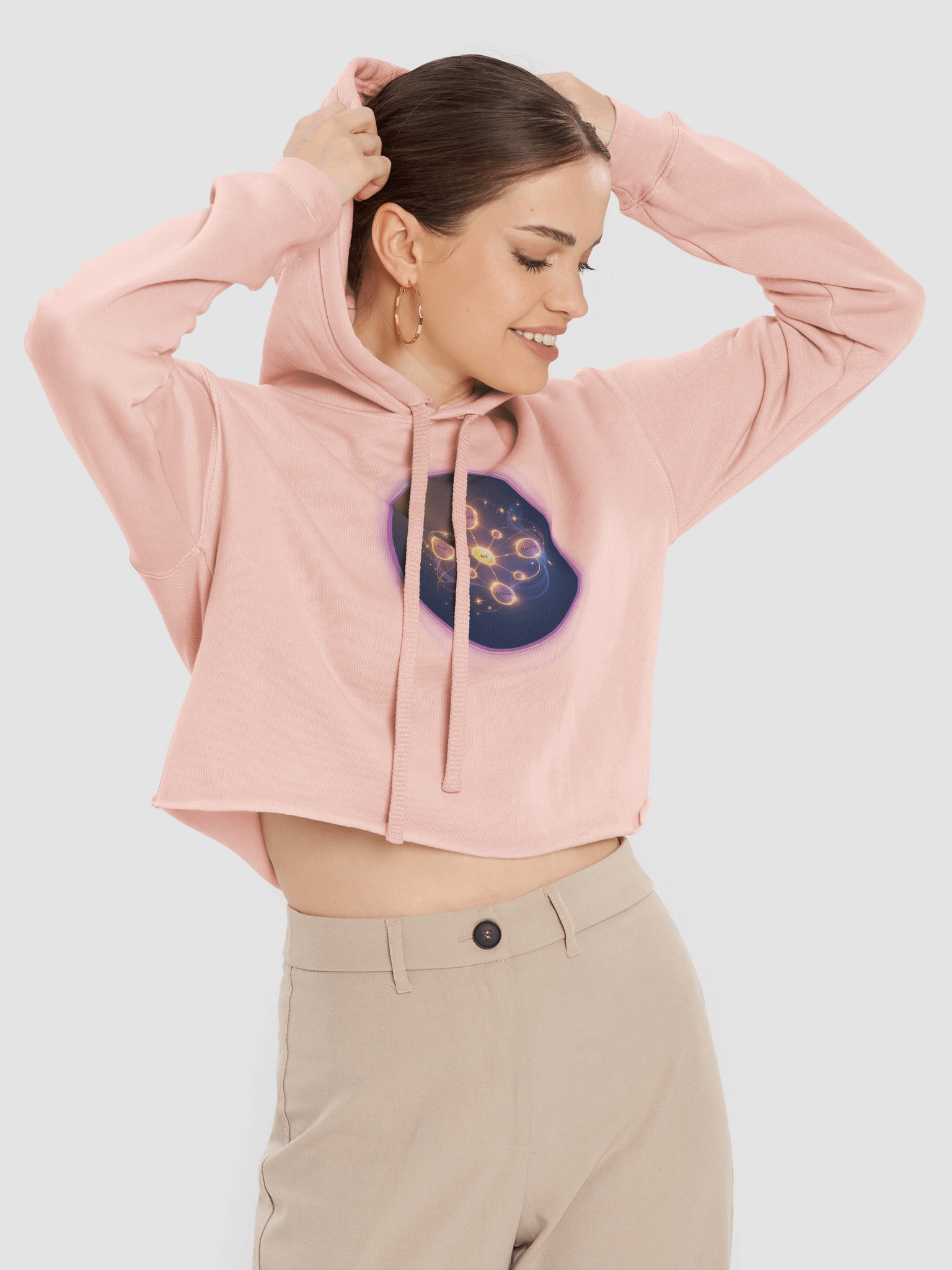 Dream Chain Manifestation Crop Hoodie product image (5)