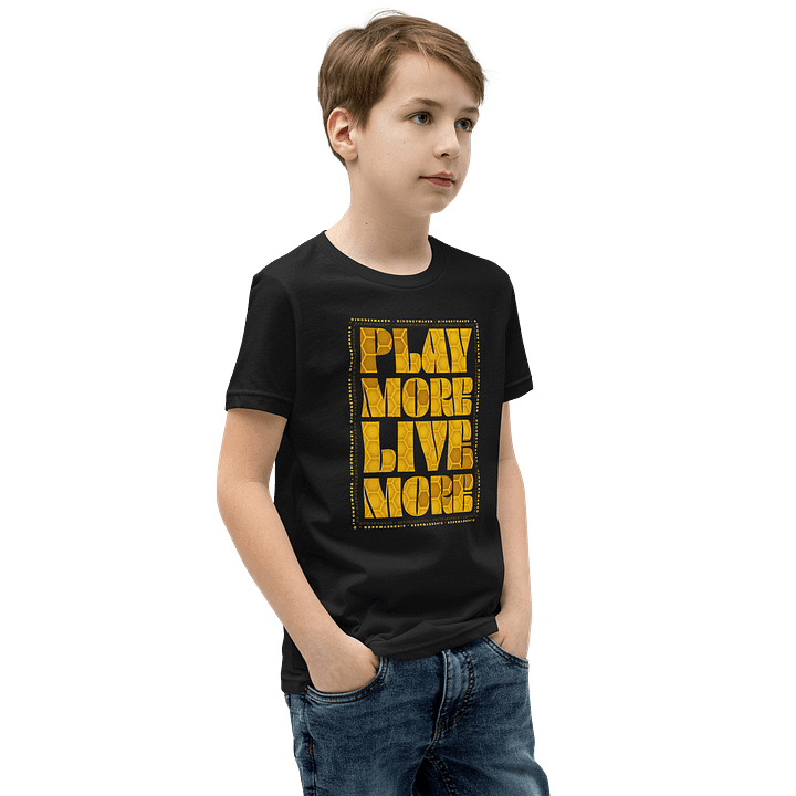 Play More Live More Youth Short Sleeve T-Shirt product image (14)