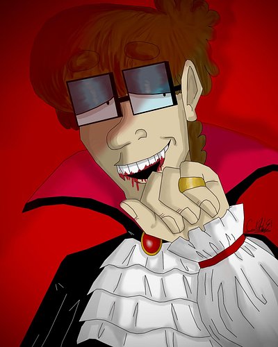 HAPPY HALLOWEEN!!!! 🧛 🧛🏻‍♂️ 🎃 👻 

James is a vampire this year! I promise you that’s ketchup on his fangs. 😅

Hope everyone h...