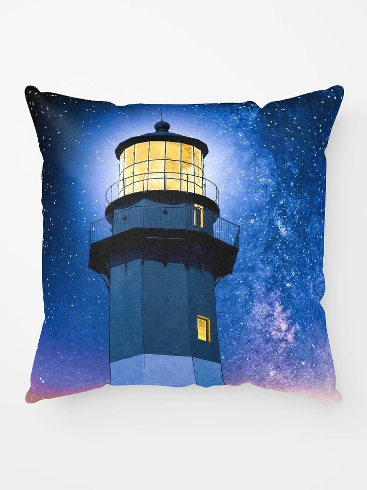 Tybee Island Lighthouse - Starry Night Throw Pillow product image (1)