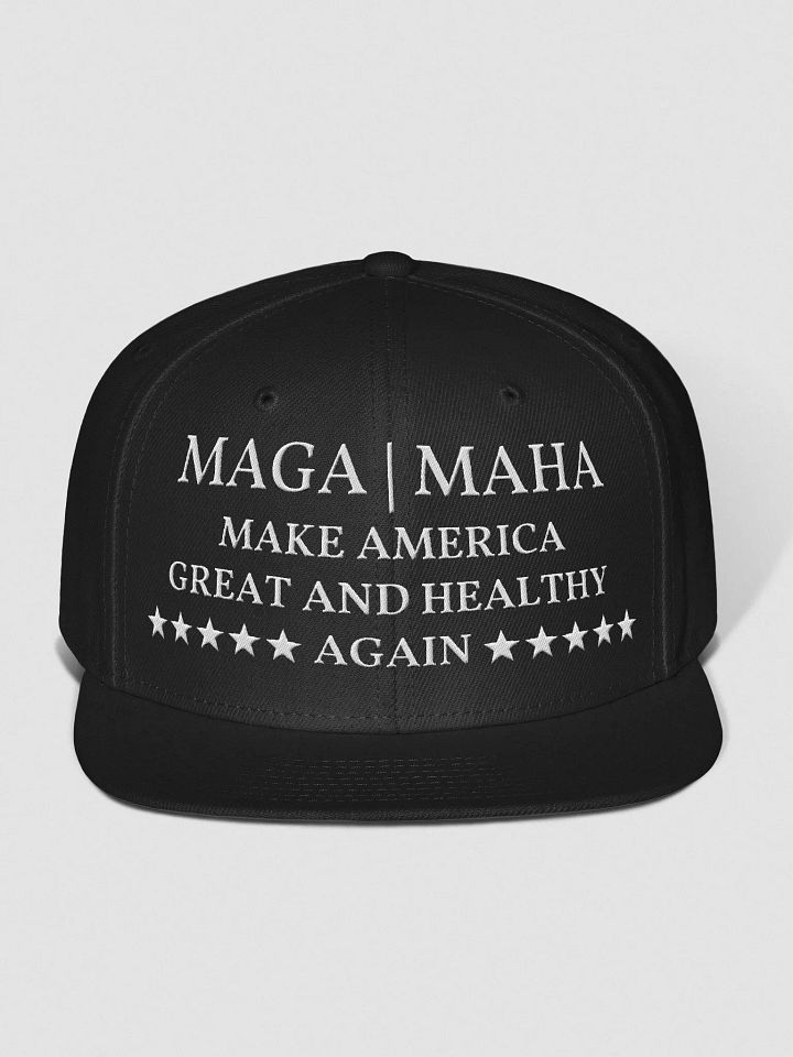 MAGA MAHA MAKE AMERICA GREAT AND HEALTHY AGAIN Wool Blend Snapback Cap product image (1)