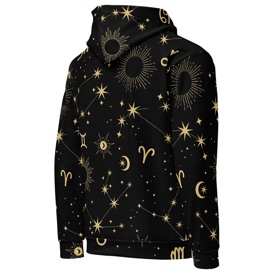 Celestial Zodiac Unisex Hoodie Astrology-Inspired All-Over Print Hoodie for Star Sign & Cosmic Style Lovers product image (5)