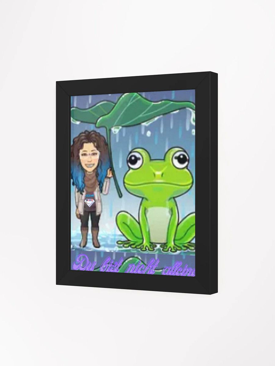 Gerahmtes hochwertiges mattes Poster, du bist nicht alleine product image (8)