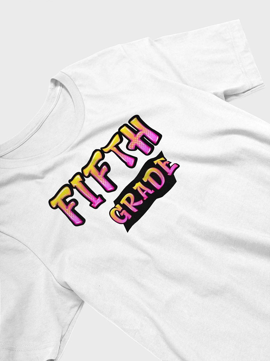FIFTH GRADE Teacher Shirt - Pink + Yellow Bold Letters product image (3)