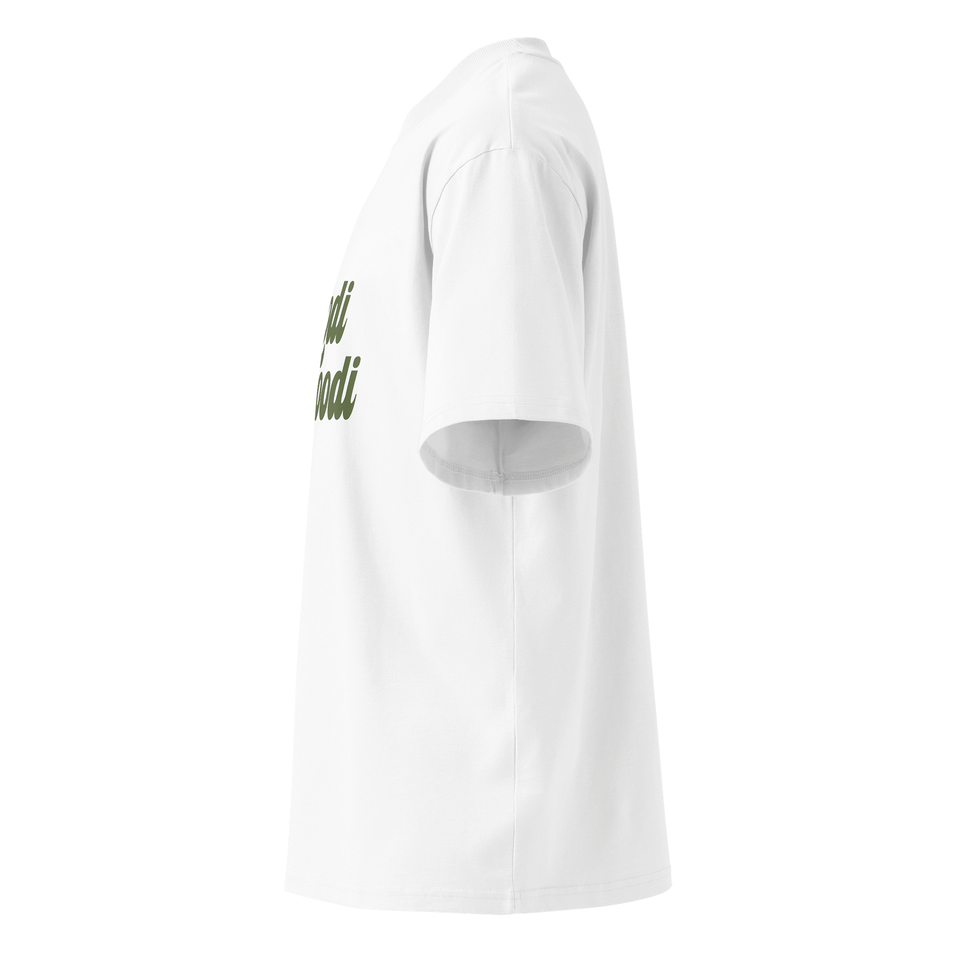 Moodi Foodi Originals – Organic Oversized Tee – Natural Feel - Olive product image (4)