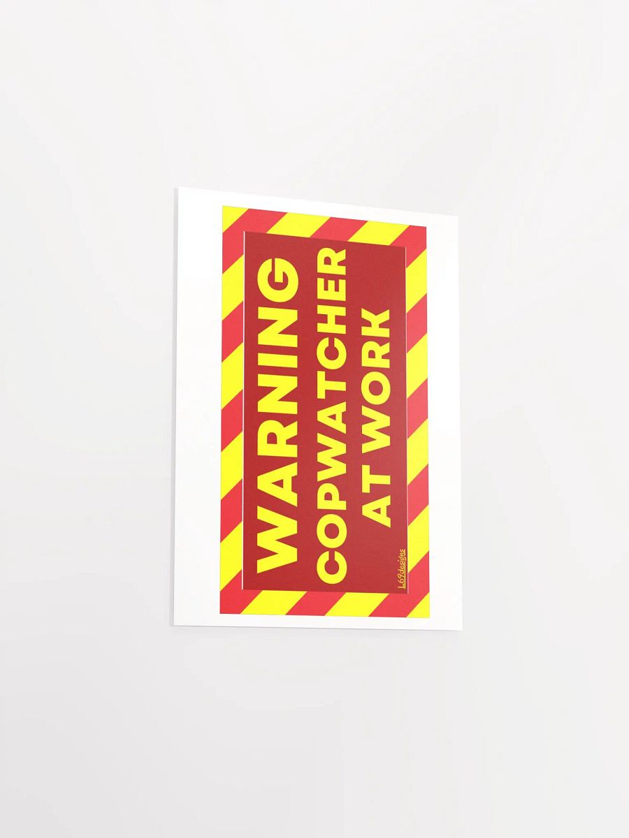 WARNING : COPWATCHER AT WORK product image (3)
