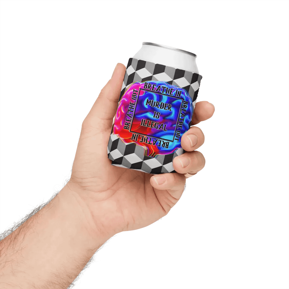 Mindful Can Cooler: Murder Is Illegal Edition product image (5)