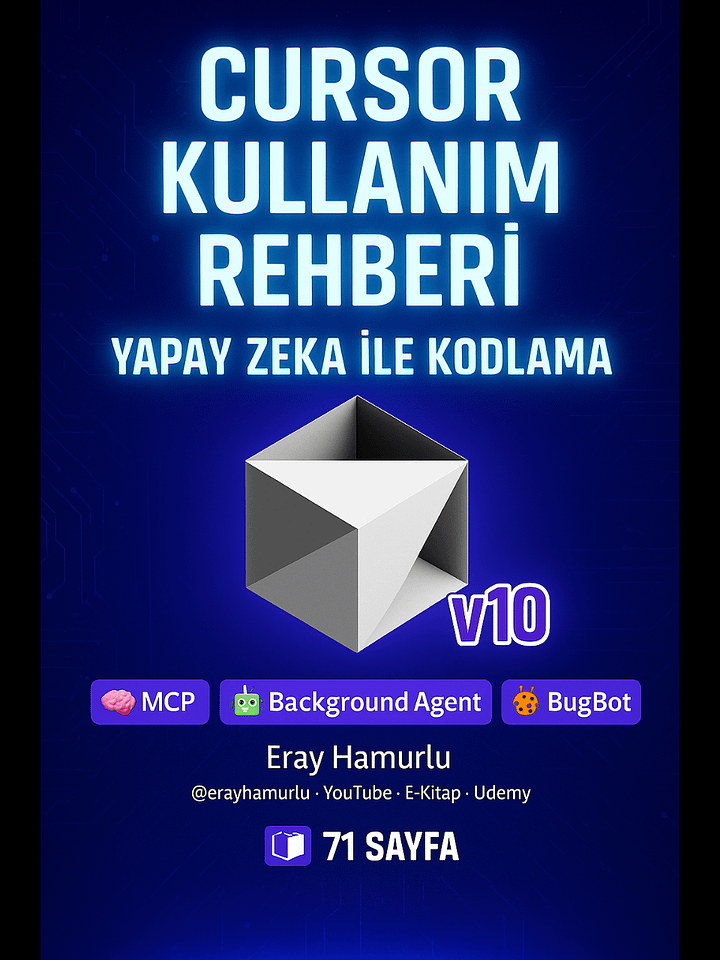 Cursor Kullanım Rehberi – Yapay Zeka ile Kodlama v10 product image (1)