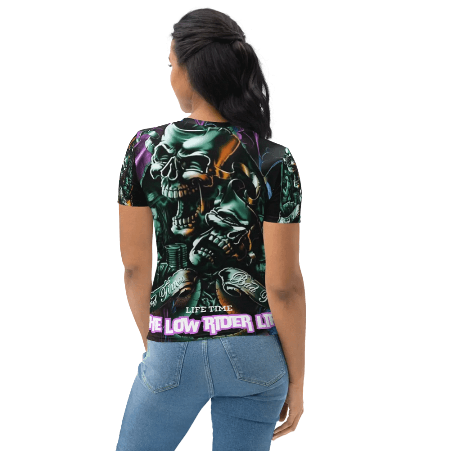 LowRider Smile Now Cry Later Women's Crew Neck T-Shirt product image (6)