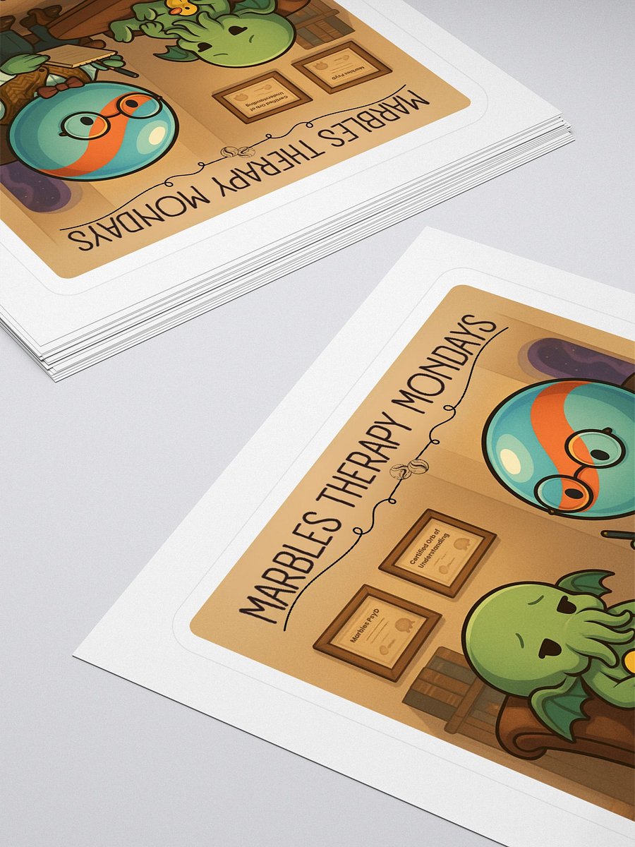 Marble Therapy Mondays™ Sticker product image (4)