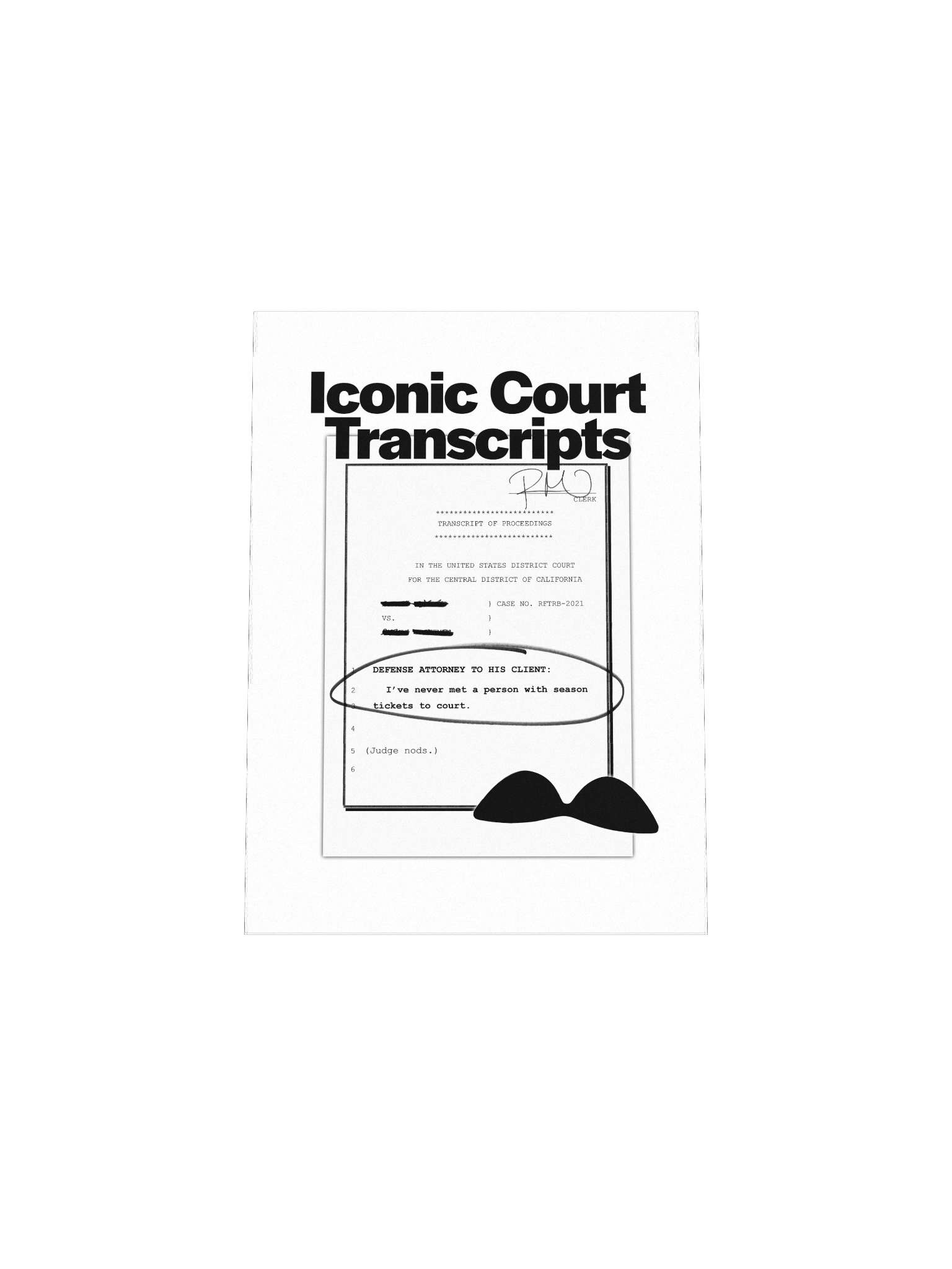 Iconic Court Transcripts Poster product image (26)