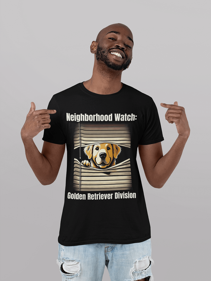Neighborhood Watch: Golden Retriever Division - Front & Back Design Tee product image (1)