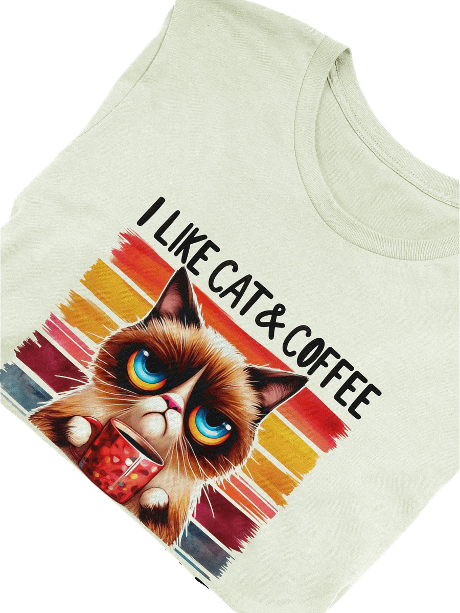 Cat & Coffee Lover T-Shirt product image (5)
