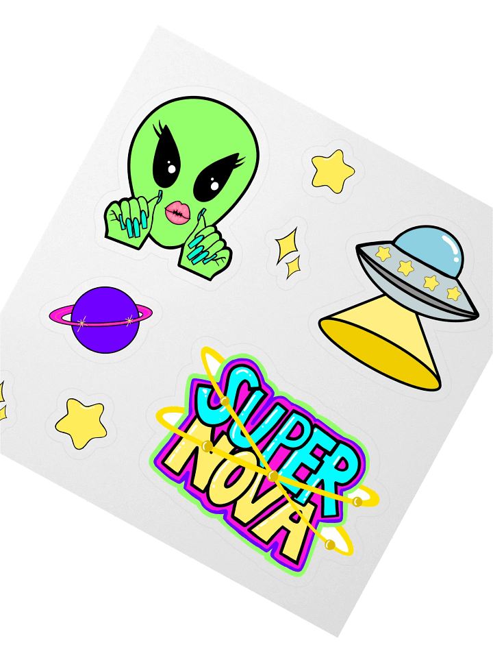 THE SPACE COLLECTION STICKER SHEET product image (2)