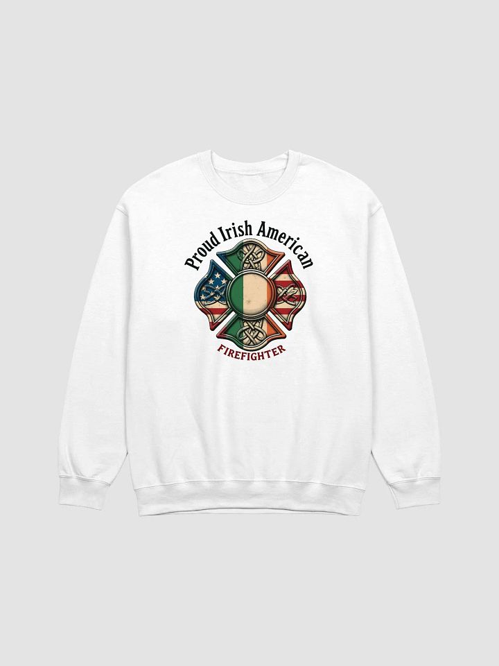 Proud Irish American Firefighter Classic Crewneck Sweatshirt product image (4)