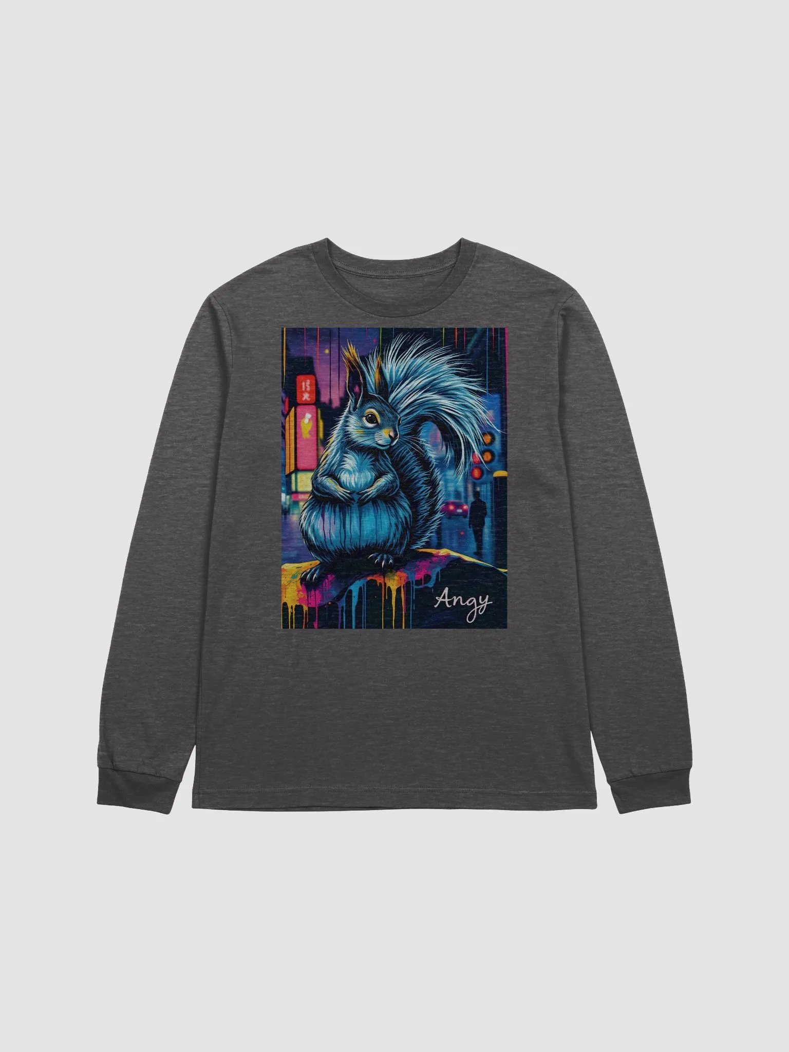 Midnight Squirrel City Long Sleeve Tee product image (1)