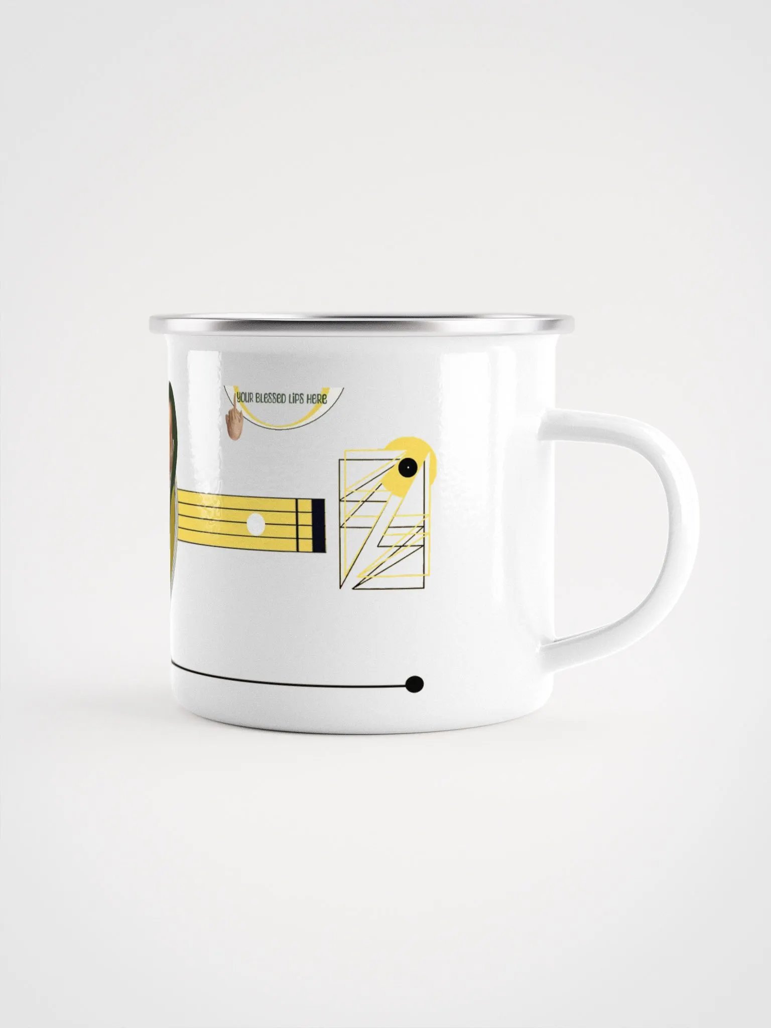 Mater Dolorosa meets Roland TB 303 by Frank Fonik, Techno EDM Enamel Mug product image (2)