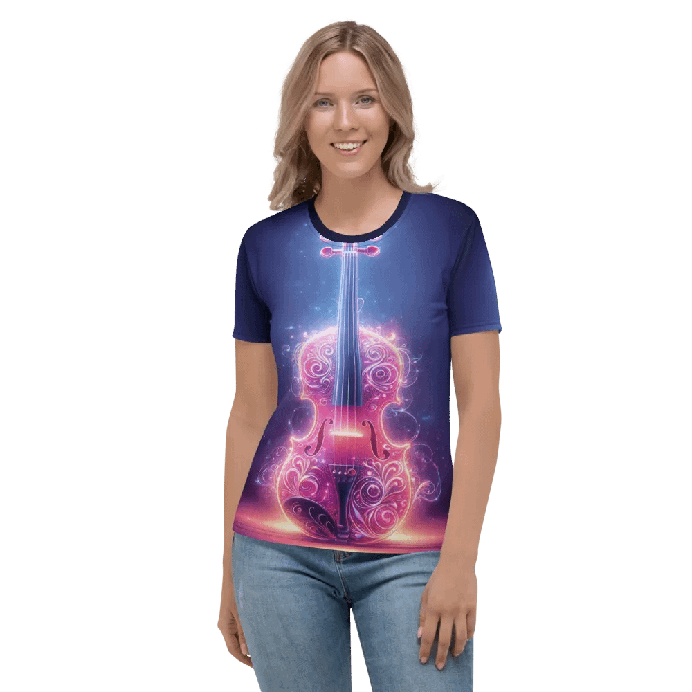 Lumina Violin Serenade Tee - Electric Muse Art product image (1)