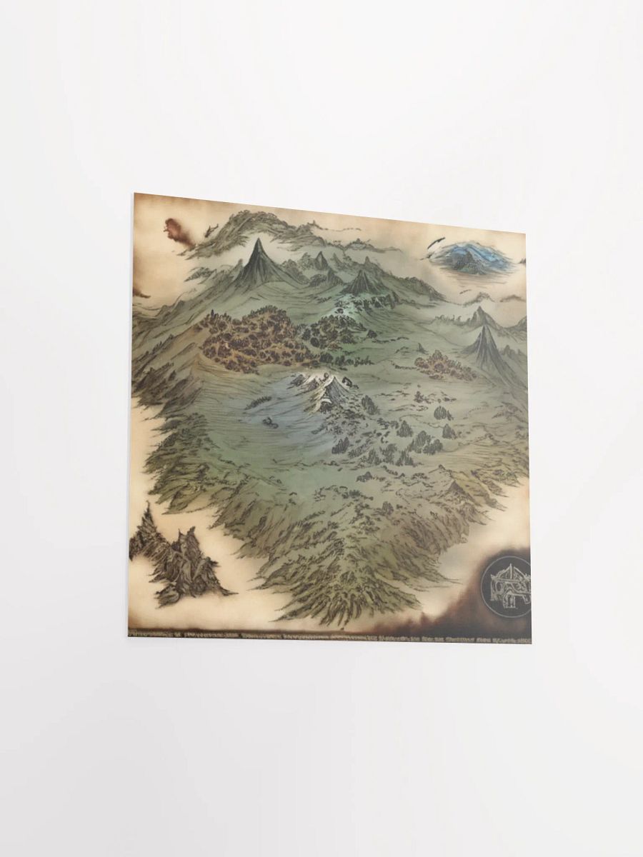 Fantasy Landscapes Lord Of The Rings Anime Concept Map Poster product image (13)