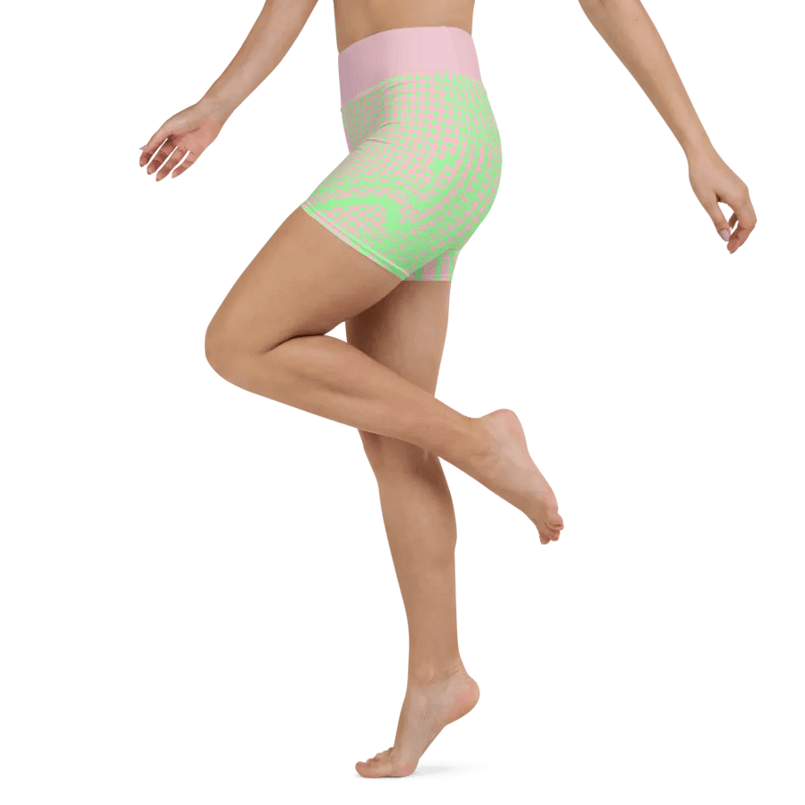 Neon Breeze High-Waisted Surf Shorts product image (3)
