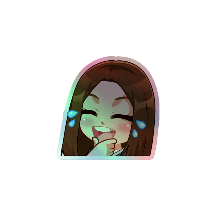 Lulz Emote Holographic Sticker product image (1)